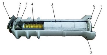 Рис.1. Чертеж разрядника РВО-6 У1