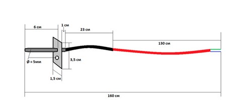 Схема габаритных размеров KG Elektronik PT-1000