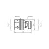 Переход коаксиальный ПК 50-22-06